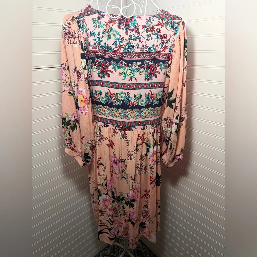 Umgee Floral Blush Mini Dress - Picture 7 of 10